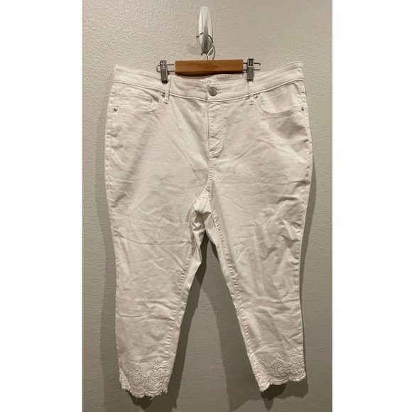 LOFT Denim - LOFT PLUS Slim Pockets High Waist Skinny Crop